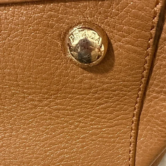 Vintage Prada Brown Leather Hobo Bag medium - Picture 6 of 9